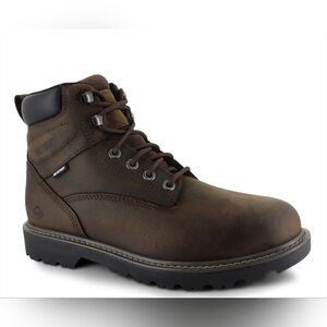 Wolverine NWOB Floorhand Waterproof Brown Leather Men's Work Boots Size 8EW
